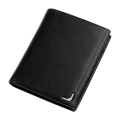 

Goldlion (Goldlion) wallet fashion simple leather wallet holder new money wallet B718143-311 black