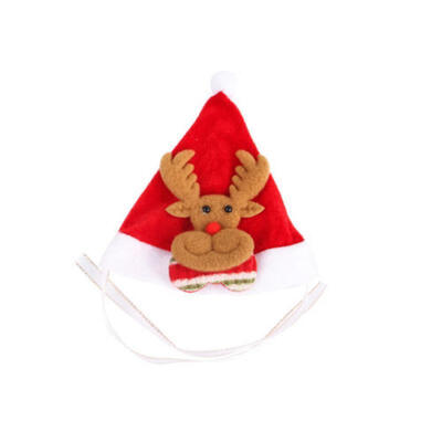 

Christmas pet santa hat small puppy cat dog xmas holiday costume ornaments