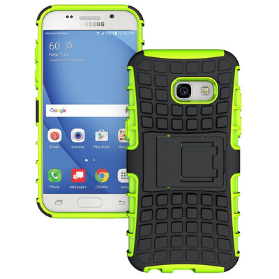 

Fivice Samsung A3 2017 Case TPU anti-fall tire pattern back clip bracket phone case