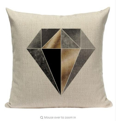 

Geometric Black Blue Cushion Cove Textile Hill Gold Dero Throw Pillows Covers 45Cmx45Cm Square Sofa Bed 3D Throw Pillow Cover