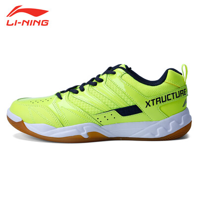 

Li Ning LI-NING sports shoes non-slip breathable badminton shoes mens primary training ping feather net shoes AYTN025-2 bright green 4075