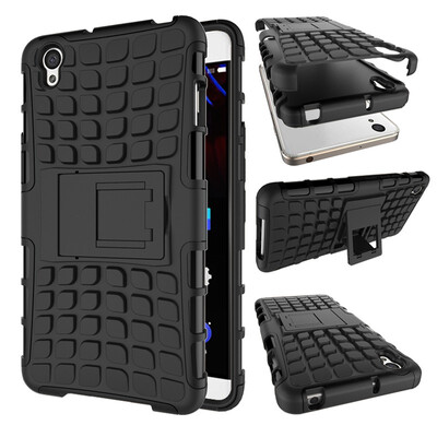 

Fivice One Plus X Case TPU anti-fall tire pattern back clip bracket phone case