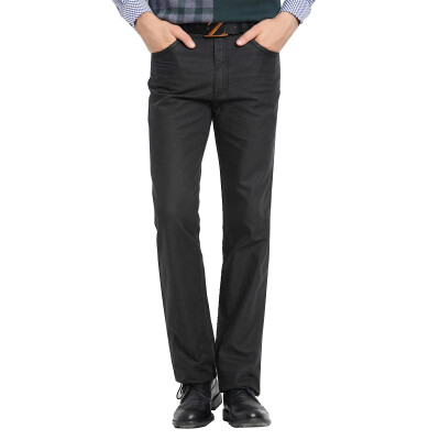 

Acacia bird xiangsiniao jeans men's solid color in the amount of cotton Slim version of straight pants gray 31 yards