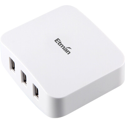 

Interman (Etman) ACAC60 три USB-зарядное устройство 3 штепселя зарядного устройства для быстрой зарядки для планшета Apples Apple Apple