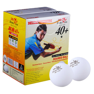 

Pisces One Star Table Tennis 40+ New Materials White Professional Competition Training with 10 balls