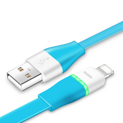 

Moxi (mokis) Apple data cable / charge line / iphone7S / 6S automatic power off the phone data line 1 m blue