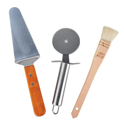 

Thousands of Seiko baking tools set single round pizza knife cheese shovel pizza shovel barbecue wool brush pizza tools three sets