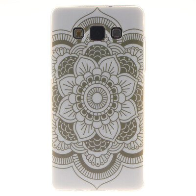 

White flowers Pattern Soft Thin TPU Rubber Silicone Gel Case Cover for SAMSUNG GALAXY A5