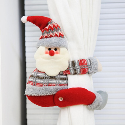

Christmas creative curtain ring cartoon doll decoration hotel restaurant decoration baby clasp window pendant