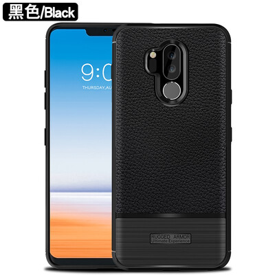 

Fivice LG G7 case luxury TPU anti-fall lychee silicone case