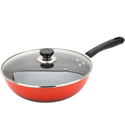 

Jingdong Supermarket US kitchen MAXCOOK fine iron non-stick wok 30 cm with cover MCGU-JT030 non-stick coating induction cooker general
