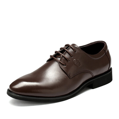

Old man head LAORENTOU men fashion trend men shoes comfortable British pointed casual shoes LQD661 brown lace 40 yards