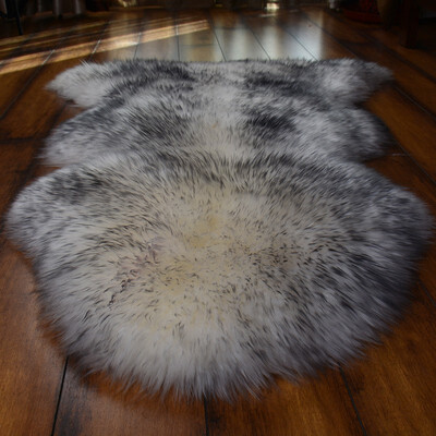 

Genuine Sheepskin Rug Real Sheepskin Blanket IvoryWhite Natural Fur Single Pelt2ft x 3ft