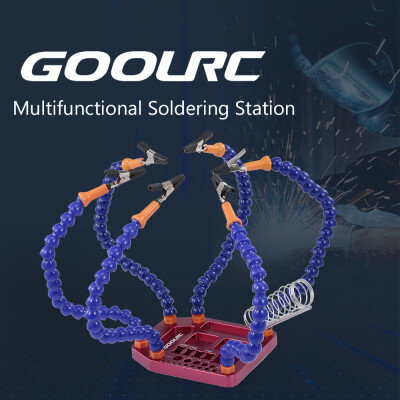 

GOOLRC Multifunctional 6 Arms Soldering Station Third Hand with USB Fan for XT60 XT90 T Banana Plug DIY RC Racing Drone Car