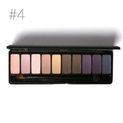 

10 Colors Shimmer Matte Eye Shadow Palette Make Up Cosmetics Set With Brush