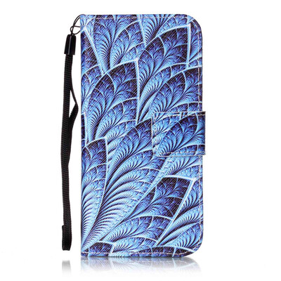 

Blue Dazzle Дизайн PU кожа флип Обложка Кошелек для карты памяти чехол для Apple iPhone 6S