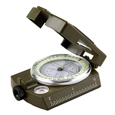

MATOP Professional Multifunction Military Army Metal Sighting Compass High Accuracy Waterproof Compass Green Color