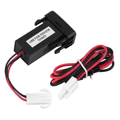 

Dual USB зарядное гнездо Dashboard сотовый телефон зарядное устройство для TOYOTA