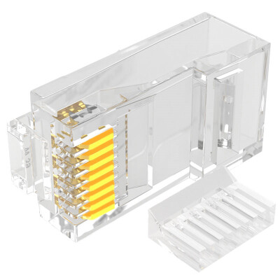 

Shanze (SAMZHE) WL-6100 six types of network crystal head 6 RJ45 network crystal head 8P8C computer network cable connector Cat6 crystal head 100