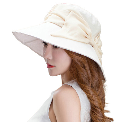 

Jingdong supermarket] Siggi SI88336 hat ladies spring and summer Korean fashion trend ramie big along the sun sun protection sun shade sun hat beige 57.5CM