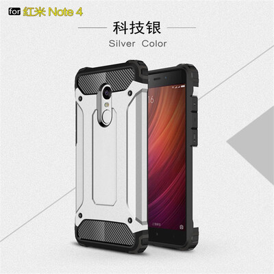 

Fivice Xiaomi Redmi note 4 case Luxury Silicone Diamond Armor PC Hard Shell Phone Case