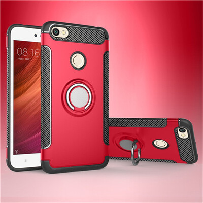 

Fivice Xiaomi Redmi note 5A pro case PC metal ring shell magnetic car bracket TPU phone case