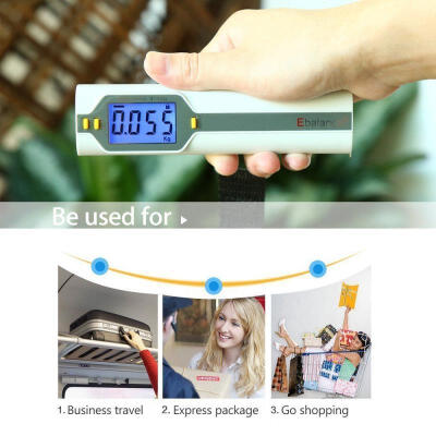 

50Kg10g Portable Hanging Luggage Scale LCD Digital Electronic Weight Wide Hook✿