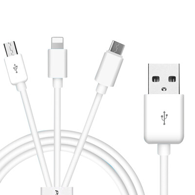 

PISEN Type-CMicro USBLightning three in one Charging&data transferring cable