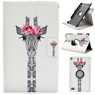 

Giraffe Style 360 Rotating Flip Cover with Stand Function and Credit Card Slot for Amazon Kindle Fire 7 2015