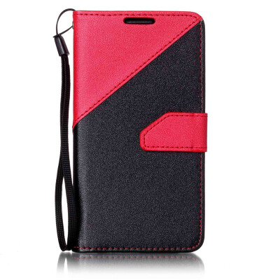 

Black + red Design PU Leather Wallet Case Classic Flip Cover with Stand Function and Credit Card Slot for Samsung Galaxy S4