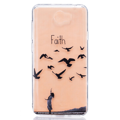 

Faith Dress girl Pattern Soft Thin TPU Rubber Silicone Gel Case Cover for HUAWEI Y5 II