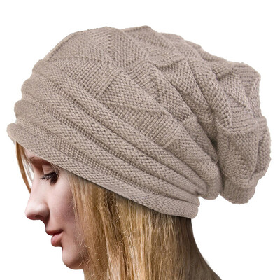 

MyMei Women's Winter Beanie Knit Crochet Ski Hat Oversized Cap Hat Warm