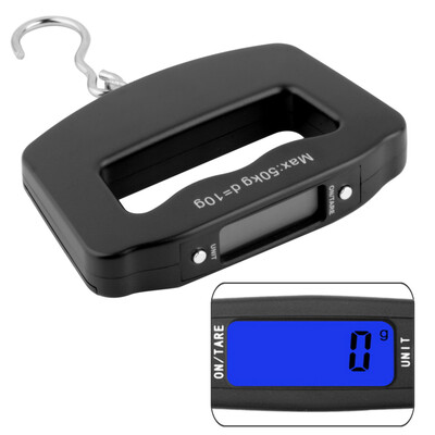 

50Kg/10g LCD Digital Electronic Portable Hanging Luggage Weight Wide Hook Scale