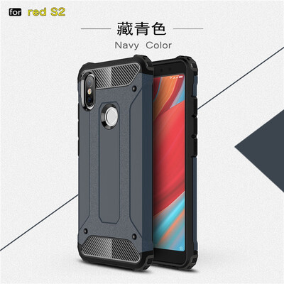 

Fivice Xiaomi Redmi S2 case Luxury Silicone Diamond Armor PC Hard Shell Phone Case
