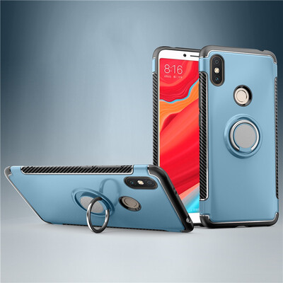 

Fivice Xiaomi Redmi S2 case PC metal ring shell magnetic car bracket TPU phone case