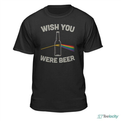 

Wish You Were Beer Mens Official Funny Drinking Party T-Shirt