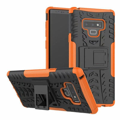 

Fivice Samsung Note 9 Case TPU anti-fall tire pattern back clip bracket phone case