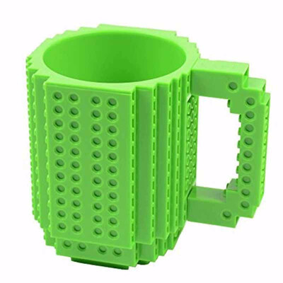 

Outdoor Creative DIY Build-on Brick Mug Lego Style Puzzle Mugs Building Blocks Coffee Mug