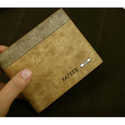 

Fashion Mens PU Leather Wallet Pocket Card Clutch ID Credit Bifold Purse
