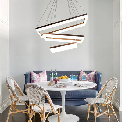 

Baycheer HL487620 Dining Room Kitchen Island 1575"Lighting Acrylic Shade LED Rectangular ChandelierWarm Light