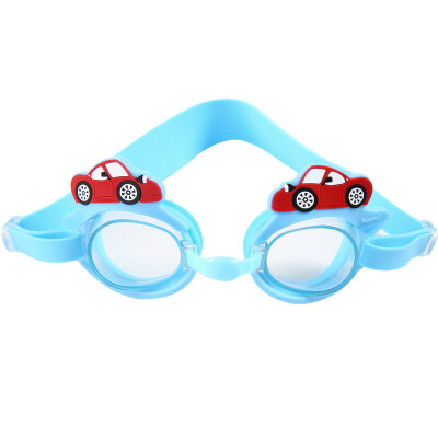 

hugmii children swimming goggles boy girl waterproof anti-fog diving goggles clear swimming glasses blue car