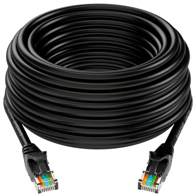 

Shanze SAMZHE CAH-6300 six CAT6 Gigabit eight-core twisted-pair network jumper computer cable black 30 meters