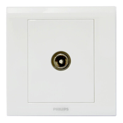 

Philips PHILIPS switch socket panel cable TV socket a closed-circuit TV socket TV socket 86 type P3 ivory white