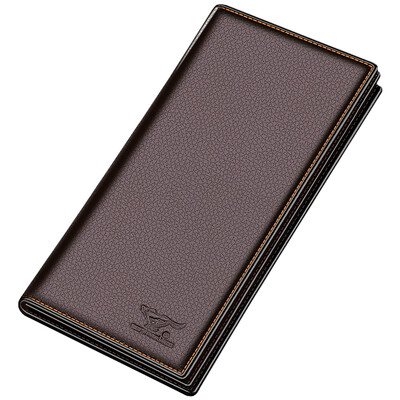 

Seven wolves wallet male long section first layer of cowhide lychee pattern business leisure series men wallet 3A1310395-02 brown