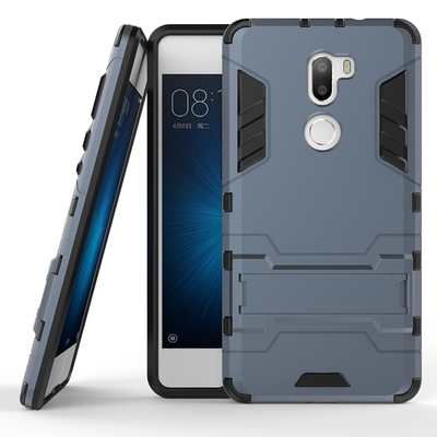 

Dark blue Slim Robot Armor Kickstand Shockproof Hard Rugged Rubber Back Case For XIAOMI MI 5S Plus