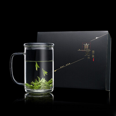 

Ya set glass intuitive cup gift box three-piece filter cup heat-resistant cup