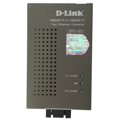 

D-Link dlink DFE-851 Fast Ethernet fiber optic transceivers single mode 100 megahertz
