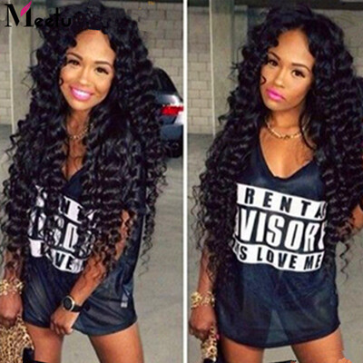 

Brazilian Deep Wave Virgin Hair Brazilian Curly Hair 3 Bundle Deals Deep Wave Virgin Hair 8"-30" Curly Weave Human Hair Bundles