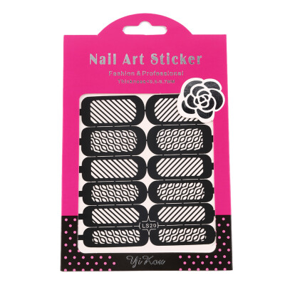 

Easy Reusable Stamping DIY Nail Art Template Stickers Stencil Guide Tool