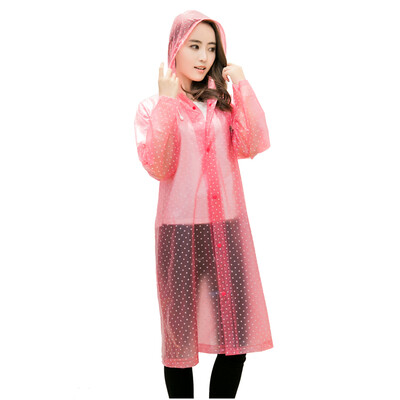 

Райский женский высокий флеш ПВХ Печать Ветер Raincoat GF-1 Pink XL